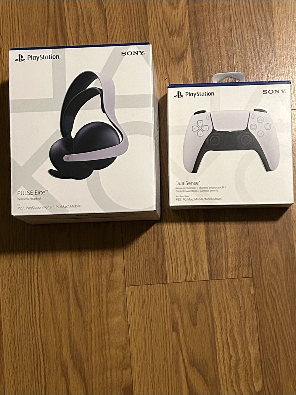 Sony DualSense Wireless Controller and Pulse Elite Headset - White, Black BrnNEW